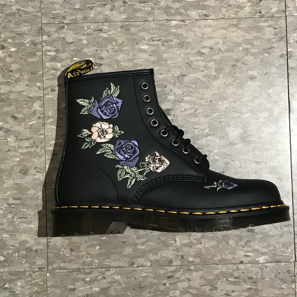 [BNIB] Dr Martens Original 1460 Vonda Black Genix Nappa Lace Up Boots US 7 US 8 - Picture 6 of 16